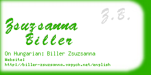 zsuzsanna biller business card